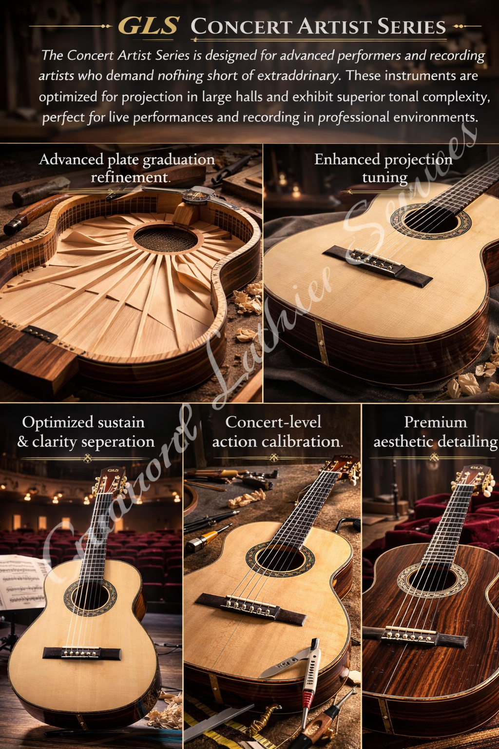 GLS Custom Classical Concert Series Guitars